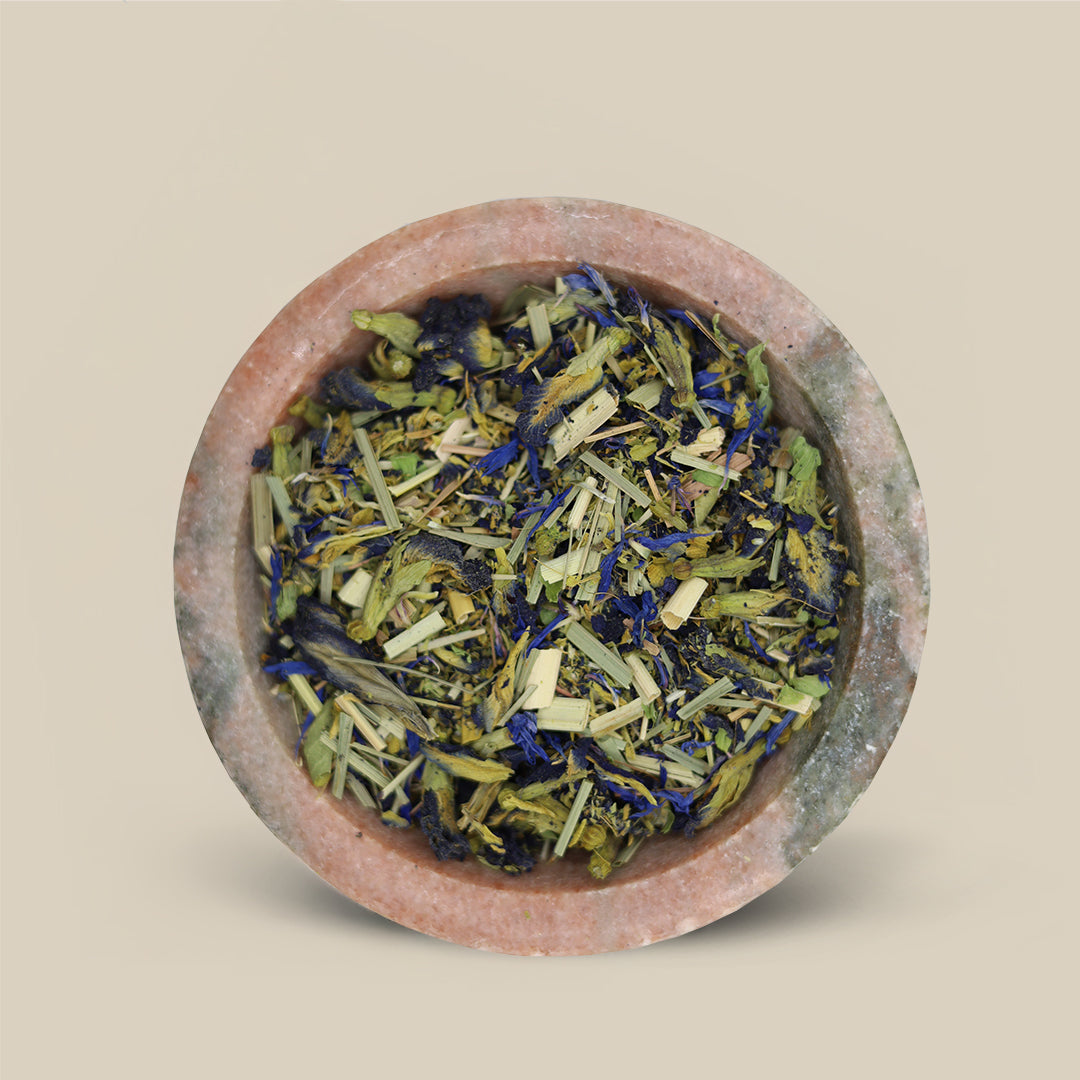 Butterfly Magic, dried blue butterfly pea flowers
