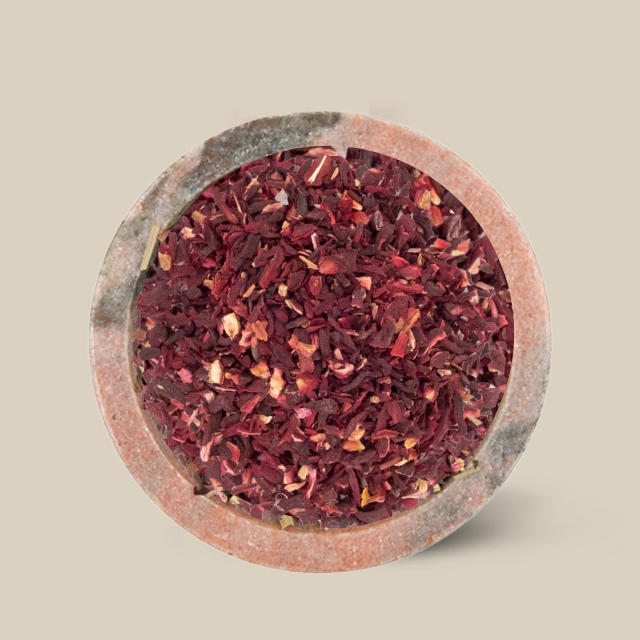 Ruby Red Organic Hibiscus, whole dried crimson hibiscus flowers