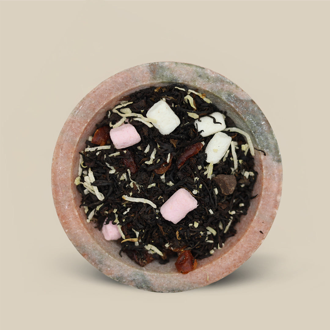 Rocky Road, black tea with chocolate, marshmallow and nuts