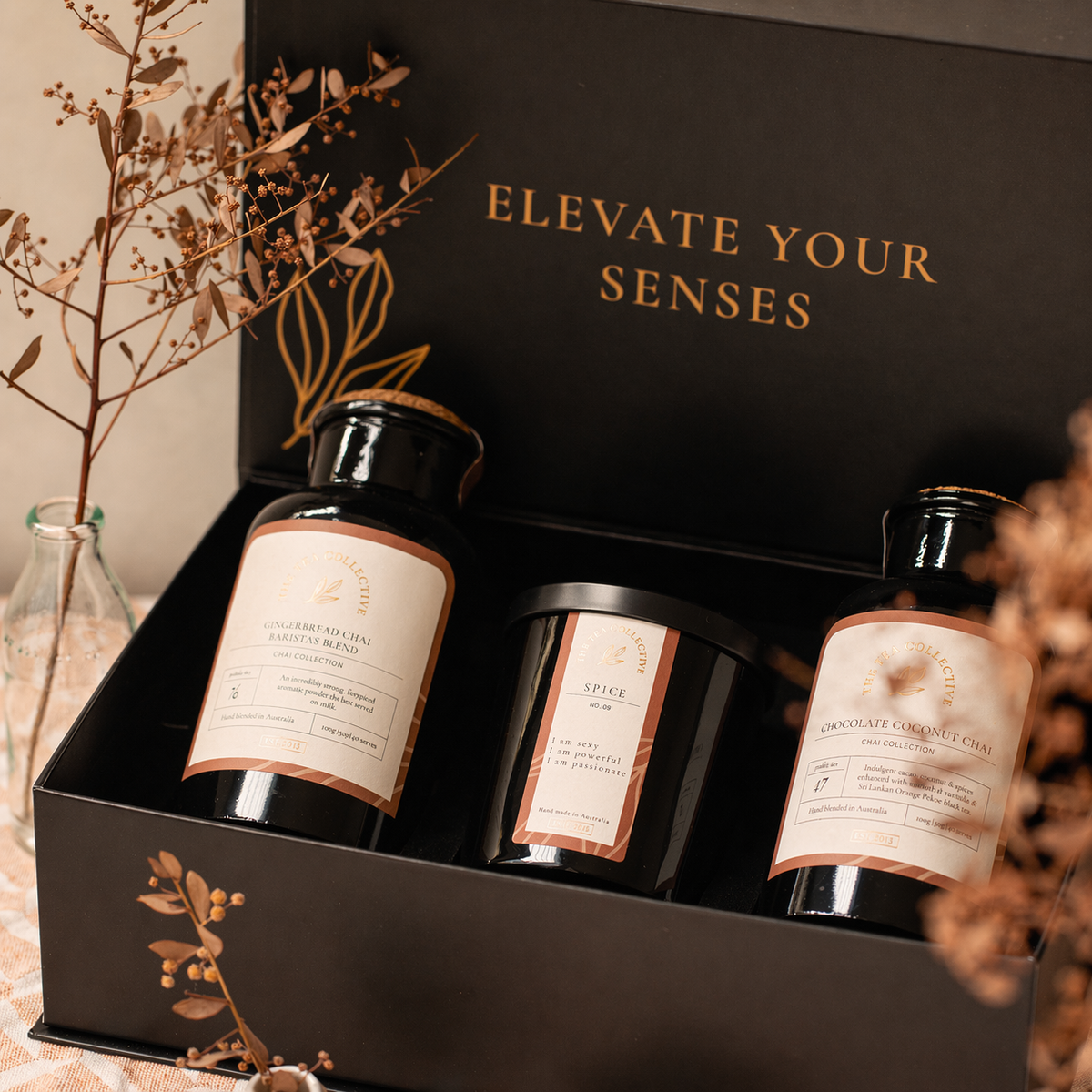 Candle Gift Box, hand-poured soy candles boxed as a gift