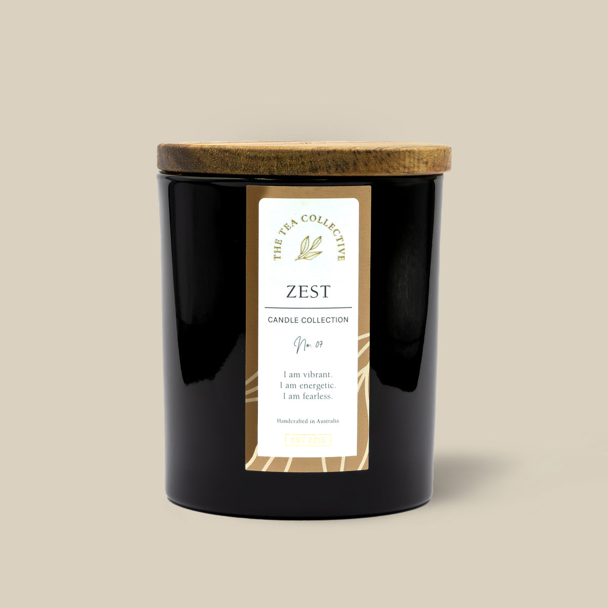 Luxury soy candle No. 07 Zest, hand poured in Australia